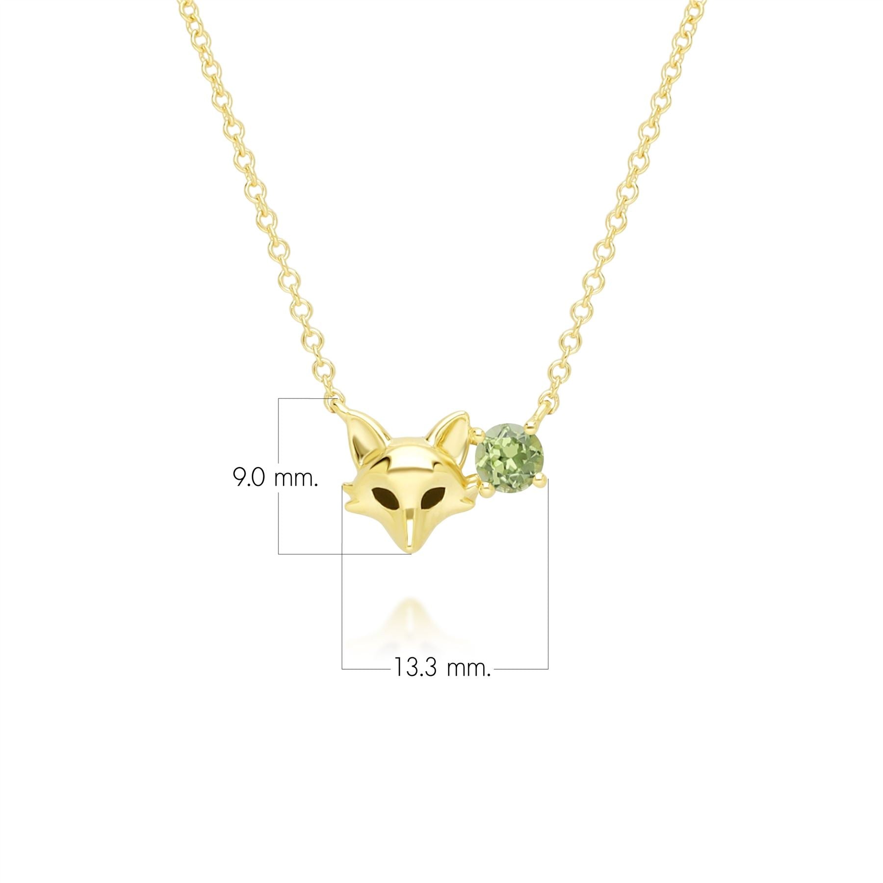 gardenia-peridot-fox-necklace-in-9ct-yellow-gold-135n0423039 Dimensions