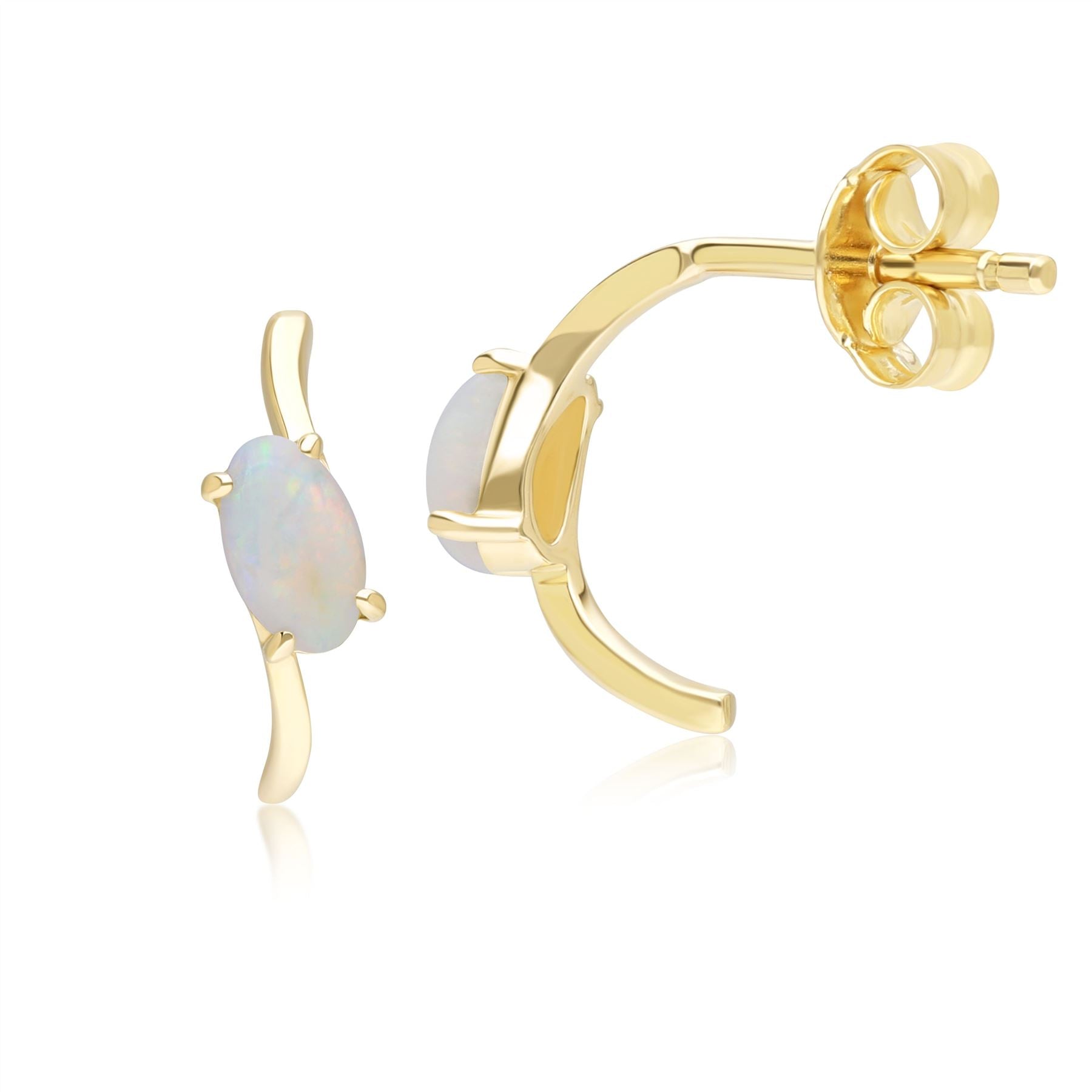 classic-oval-opal-half-hoop-earrings-in-9ct-yellow-gold-135e1890019 Side