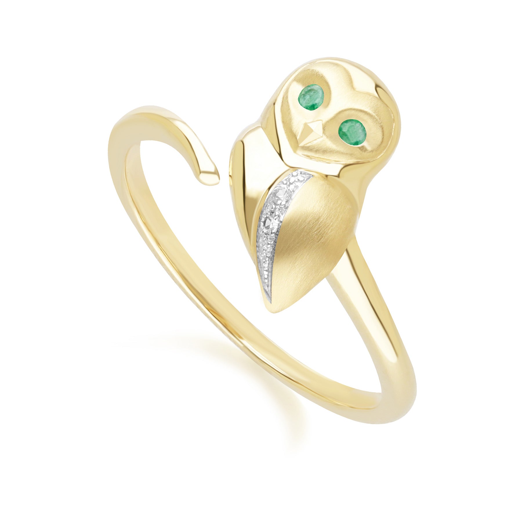 gardenia-emerald-and-white-sapphire-owl-ring-in-9ct-yellow-gold-135r2103029 Dimensions